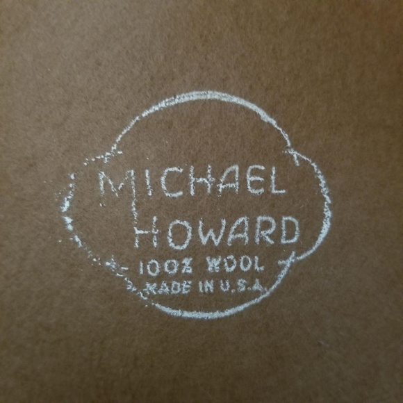 Michael Howard Large Brim Round Hat W/Leopard Bow - Picture 4 of 8